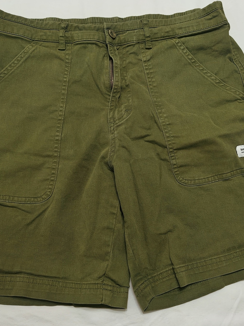 Banks Journal Men's Big Bear Walkshorts In Olive Green - 34